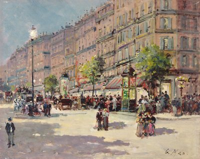 Paris Street Scene by Gustave Mascart